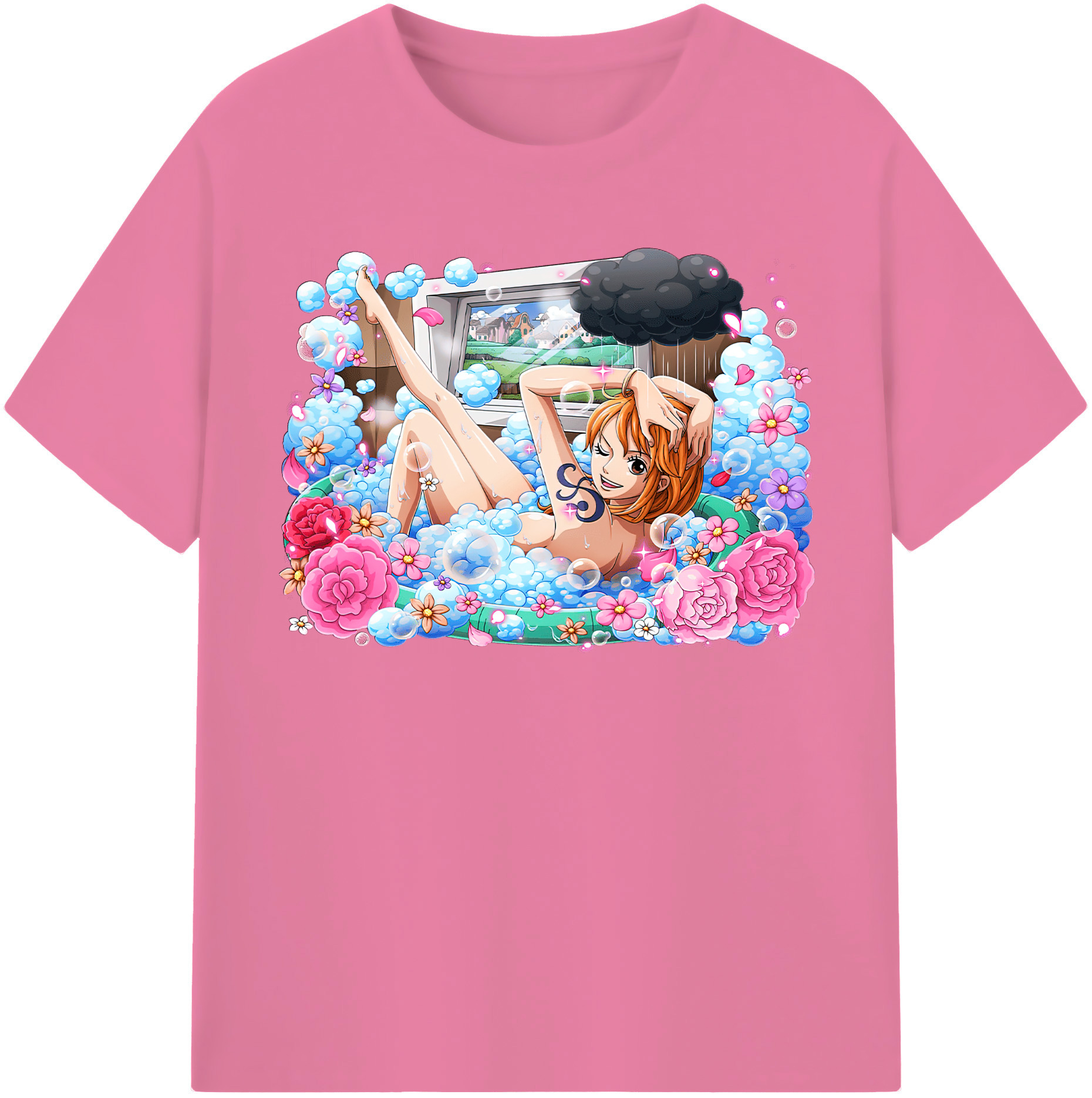 ワンピース ナミ ONE PIECE Nami 綿100％半袖Tシャツ（フロントプリント）